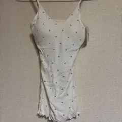 ジェラートピケ　星柄ホワイトキャミソール3点セット