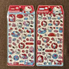 正規品海外限定　キティーちゃん ぷっくりシール　立体シールサンリオ硬いシール2枚