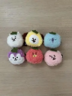 BT21 ぬいぐるみバッジ 6個セット