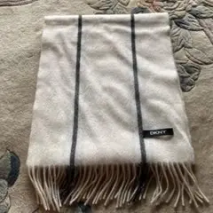 DKNY カシミヤ ストライプ マフラー