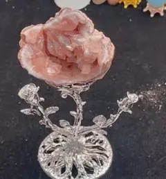 ピンクアメジスト☆ジオード☆希少☆台座つき☆