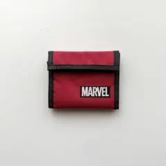 MARVEL 三つ折り財布 レッド CORDURA