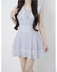 Lumignon Ribbon hood flare onepiece ドット - メルカリ