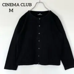 シネマクラブ◇カットソー カーディガン クルーネック スナップボタン 長袖 M