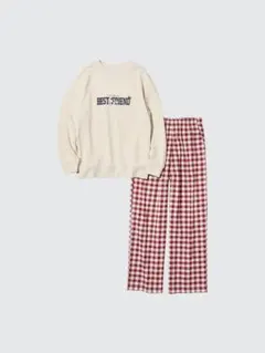 UNIQLO ユニクロ サンリオラウンジセット キティ オフホワイト パジャマL