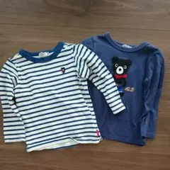 MIKI HOUSE ダブルビー 長袖Tシャツ ２枚セット