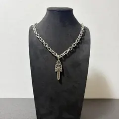 silver925 ダブル ダガー ペンダント ペーパーチェーン - メルカリ