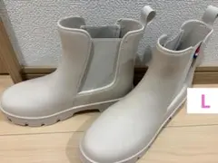 しまむら　a.v.v 軽量レインブーツ　L ホワイト