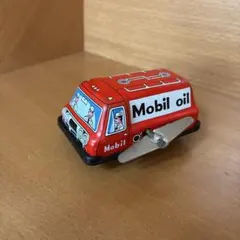 Mobil oil モービル　タンクローリー　ブリキ　ゼンマイ仕掛け