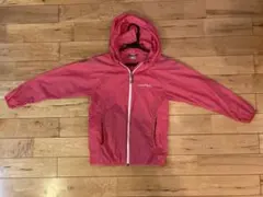 フード付きピンクジャケット（モンベル　130サイズ