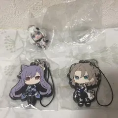 原神　刻晴　パイモン　アルベド　ガチャガチャ　ラバーストラップ　フィギュア