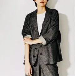 STYLEMIXER リネンルーズジャケット　グレー