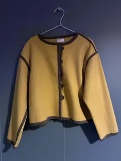MERLOT IKYU スウェードタッチノーカラージャケットのサムネイル