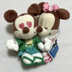 ディズニー　ぬいぐるみ　ミッキー&ミニー　　晴れ着ペアぬいぐるみ