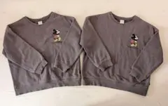 バースデイ　futafuta　ミッキー　トレーナー 長袖　双子　ディズニー