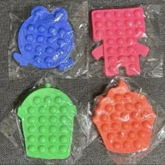 プッシュポップ　4点セット　知育玩具　ポップイット