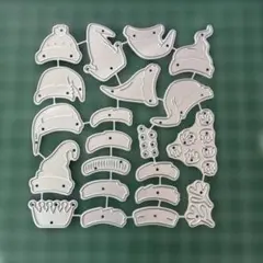 カッティングダイ　サンタの帽子
