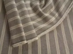 広幅2.7ｍ☆起毛ツイル ストライプ☆播州織　はぎれ　母の洋裁