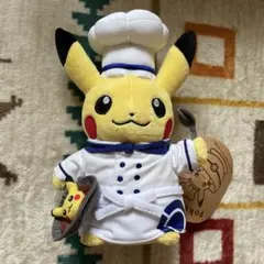 ポケモンカフェ 限定 ぬいぐるみ シェフピカチュウ 新品 - メルカリ