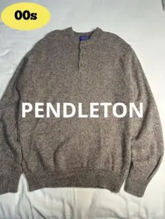 00s ペンドルトン PENDLETON ヘンリーネック ウールニット