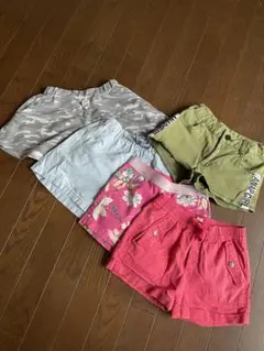 女児　5枚セット　キッズ　ショートパンツ　xs 120 8 M
