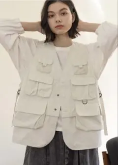 TODAYFUL フィッシングベスト ホワイト TODAYFUL フィッシングベスト ホワイト - メルカリ