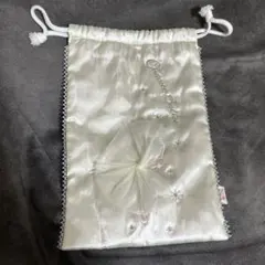 チャコット　巾着　サテン生地のサムネイル