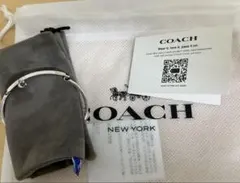 COACH シルバー ストーン付きブレスレット