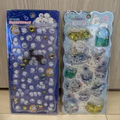 新品　シマエナガ　ボンボンドロップシール　ウォーターシール　2点セット