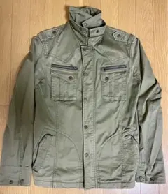 MICHEL KLEIN ミリタリージャケット サイズ46 オリーブグリーン