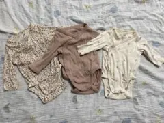 H&M ベビー肌着 長袖ラップボディ 3点セット 新生児