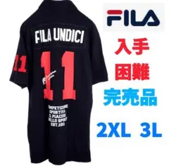 ♦最終値下♦ FILA フィラ ビッグロゴ ポロシャツ 2XL 3L 半袖のサムネイル