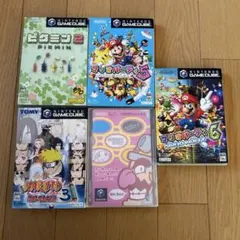 ゲームキューブ Nintendo 5セット ナルト マリオ ピクミン 動作未確認