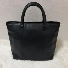 極美品　髭バッグ レザー トートバッグ コーデュラ　黒のサムネイル