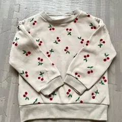 チェリー柄トレーナー 95cm