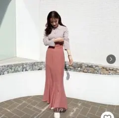 【お値下げ中】限定色★COCO DEAL ツイルハイウエストマーメイドスカート