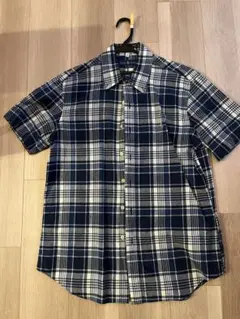 最終値下げ！ラルフローレン　半袖　チェック柄メンズ　シャツ　クリーニング済み