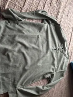 リブニット 長袖 ベージュ