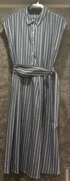 美品　SIMPLICITE ストライプ　シャツワンピース