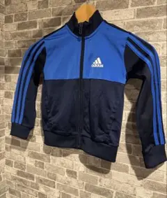 adidas ジャージ 110サイズ 青黒
