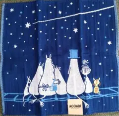 ムーミン　タオルハンカチ　夜空　星空