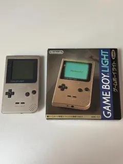 【希少】ゲームボーイライト 本体 　ゴールド　箱・説明書付 動作確認済