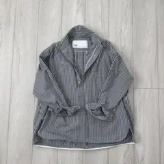 美品 ティッカ TICCA スクエアビッグシャツ ギンガムチェック ソメロス 