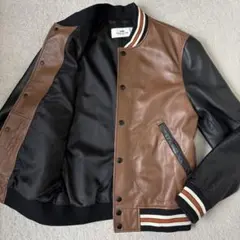 美品 COACH コーチ レザー スタジャン ジャケット ブルゾン メンズ　M 2025年最新】COACH メンズ スタジャンの人気アイテム - メルカリ