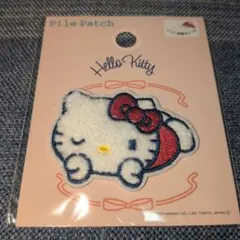 サンリオ ハローキティ パイルワッペン アイロン接着＆シールのサムネイル