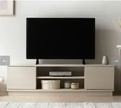 RASIK 扉付きテレビボード Velsta 木目ホワイト