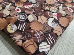 大SALE✨USA fabric タイムレストレジャー チョコレート柄