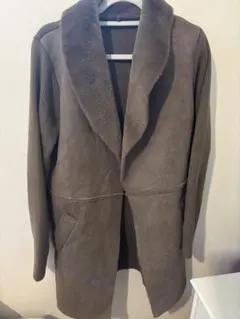 スウェードコート　ブラウン