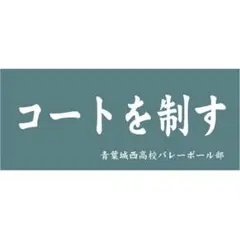 ハイキュー 横断幕 スポーツタオル 青葉城西 「コートを制す」+