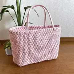 【百貨店にて購入】花結び　ハンドクラフト　トートバッグ